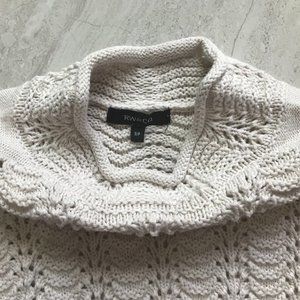 RW&CO Off-White Pointelle Sweater Small
